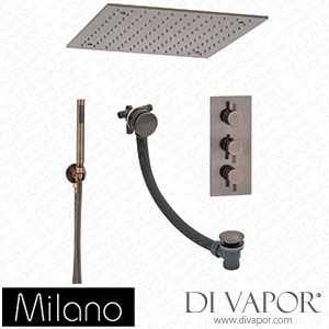 Milano SBTRD1215CP Amara Thermostatic Shower with Diverter Brushed Copper Spare Parts