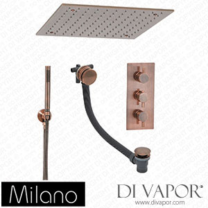 Milano SBTRD1215OR Eris Thermostatic Shower with Diverter Copper Spare Parts