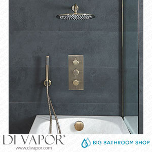 Big Bathroom Shop SBTRD1216AB Milano Clarus - Thermostatic Shower with Diverter Shower Head Hand Shower and Overflow Bath Filler - Brushed Brass Spare Parts