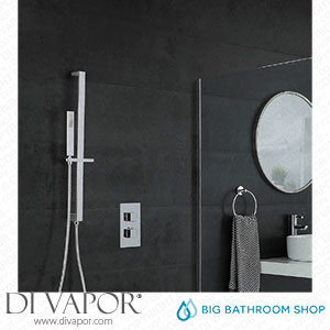 Big Bathroom Shop SBTW1112 Milano Arvo - Chrome Thermostatic Shower with Square Hand Shower and Riser Rail (1 Outlet) Spare Parts