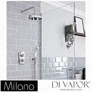 Milano SBTWD1406CW Elizabeth Chrome and White Traditional Thermostatic Shower with Diverter (2 Outlet) Spare Parts