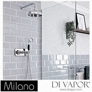 Milano SBTWD1407CB Elizabeth Chrome and Black Traditional Thermostatic Shower with Diverter Spare Parts