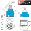 Schock Single Lever Tap Cartridge Diagram