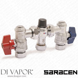 Saracen W171679 TMV3/2 4 In 1 Thermostatic Mixing Valve Ua 22mm Spare Parts