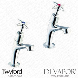 Twyford Sola 1/2 High Neck Cross Head Pillar Taps (Pair) (SF2203CP) Spare Parts