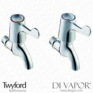 Twyford SOLA, 1/2 ,BIB TAPS LEVER PAIR (SF2301CP) Spare Parts