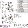 Heritage Glastonbury Recessed Shower Valve Only Spare Parts Drawing