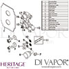 Heritage Glastonbury Concealed Shower Valve Spares Drawing