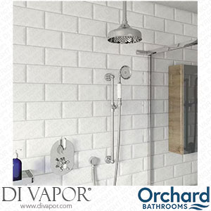 Orchard Dulwich Traditional Twin Thermostatic Shower Set with Sliding Rail and Ceiling Shower Head - SHKSET026 Spare Parts