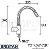 Bristan SHR PULLSNK C Mixer Spare Diagram