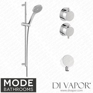 Mode Bathrooms SHSET075 Hardy Thermostatic Twin Shower Valve and Slider Rail Set Spare Parts