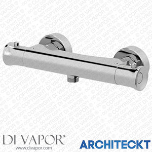 Architeckt SHWVBARRND Modern Bar Mixer Shower Valve Only Thermostatic Chrome Conical Bottom Outlet Spare Parts