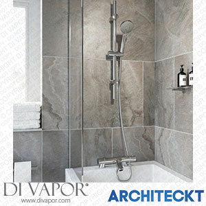 Architeckt SHWVDKWL3 Bathroom Luxury Chrome Thermostatic Bath Shower Mixer Valve Single Head Riser Spare Parts