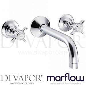 Marflow SJ440CPEH St James England Handle Three Tap Hole Wall Mounted Basin Mixer Spare Parts