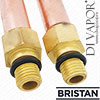 Spare 15mm Copper Pipe & M8 adapter Pair Bristan 