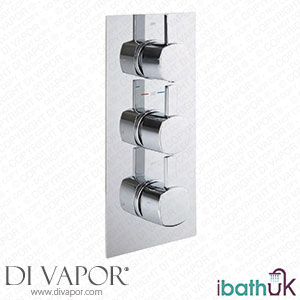 iBathUK SM625A 1 Way Square Chrome Concealed Thermostatic Mixer Shower Valve Diverter Outlet Spare Parts