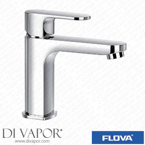 Flova SMBAS Smart 165Mm Mono Basin Mixer with Slotted Clicker Waste Set Spare Parts