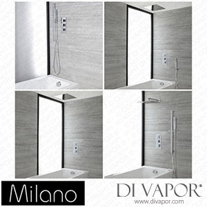 Milano SMLABMVL Arvo Chrome Thermostatic Shower Bath System Spare Parts