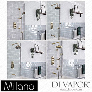 Milano SMLEWMBABMVL Elizabeth Brushed Gold Thermostatic Shower Bath System Spare Parts