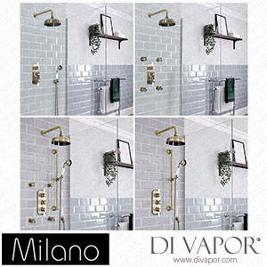 Milano SMLEWMSABMVL Elizabeth Brushed Gold Thermostatic Shower System Spare Parts