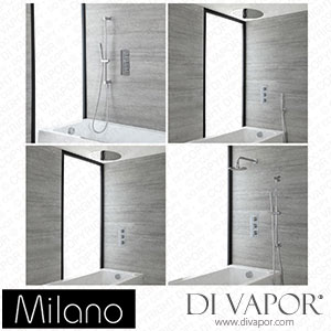 Milano SMLMBMVL Mirage Chrome Thermostatic Shower Bath System Spare Parts