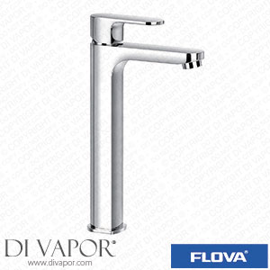 Flova SMTBAS Smart Tall Basin Mixer with Slotted Clicker Waste Set Spare Parts