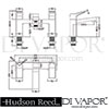 Hudson Reed Soar Bath Shower Mixer Shower Kit Dimensions