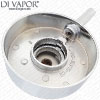 Handle for Solar Chrome Round Dual Concealed Thermostatic Mixer Shower Valve