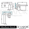 Hudson Reed Sottile Basin Mixer Tap Dimensions