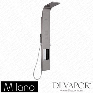 Milano SP1004SS Vista Modern Exposed Thermostatic Shower Tower Panel Chrome Spare Parts