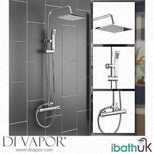 iBathUK SP1012 Exposed Thermostatic 2-Way Bar Mixer Shower Set Chrome Valve Spare Parts