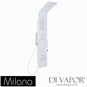 Milano SP1017WH Orton Modern Exposed Shower Tower Panel White Spare Parts