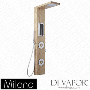 Milano SP1018BA Karr Modern Exposed Shower Tower Panel Bamboo Spare Parts