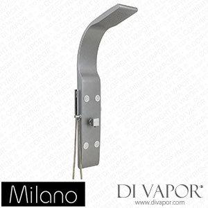 Milano SP1019CH Barton Modern Shower Tower Panel Matt Silver Spare Parts