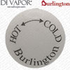 Burlington SP44: Hot/Cold Ceramic Indicie for Shower Valves