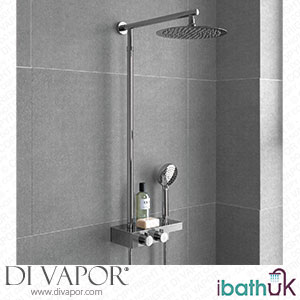 iBathUK SP5101 Round Thermostatic Bar Mixer Shower Set Valve with Shelf 10 Head + Handset Spare Parts