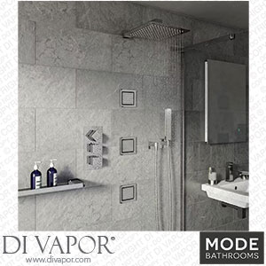 Mode Spa Complete Square Thermostatic Triple Shower Valve with Diverter and Wall Shower Set - SPASET11 Spare Parts