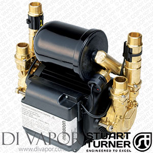 Stuart Turner 46410 Monsoon Universal 3.0 Bar Twin Water Pump for Showers, Bathrooms, Houses and Apartments