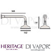 Heritage Deluxe Fixed Shower Head Dimensions