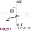 Heritage Premium Flexible Shower Kit Spare Parts Drawing