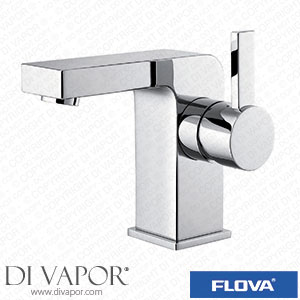 Flova STBAS Str8 Mono 105Mm Basin Mixer with Slotted Clicker Waste Set Spare Parts