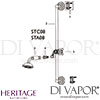 Heritage Premium Flexible Shower Kit Spare Parts Drawing