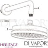 Heritage Deluxe Fixed Shower Head Kit Spares Drawing