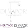 Heritage Shower Fixed Kit Diverter Rose Handset Dimensions