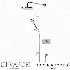 Roper Rhodes SVSET147 Event-Click Round Dual Function Push Button Shower System with Shower Head Riser Rail and Handset Spare Parts