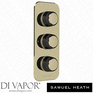 Samuel Heath T1002-CBR-B51 Trim Set for V135-Is Thermostatic Valve - 2 Separate Flow Controls Spare Parts