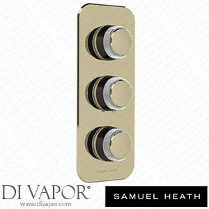 Samuel Heath T1002-CCR-B51 Trim Set for V135-Is Thermostatic Valve - 2 Separate Flow Controls Spare Parts