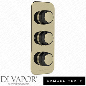 Samuel Heath T1003-CBR-B51 Trim Set for V132-Is Thermostatic Valve - 2 Way Diverter with Flow Control for 3Rd Outlet Spare Parts