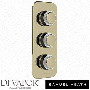 Samuel Heath T1003-CCR-B51 Trim Set for V132-Is Thermostatic Valve - 2 Way Diverter with Flow Control for 3Rd Outlet Spare Parts