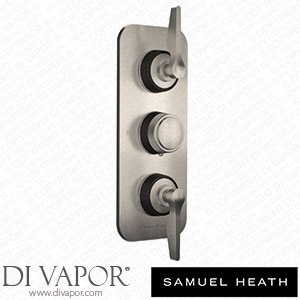 Samuel Heath T1003-LA-S40 Trim Set for V132-Is Thermostatic Valve - 2 Way Diverter with Flow Control for 3Rd Outlet Spare Parts